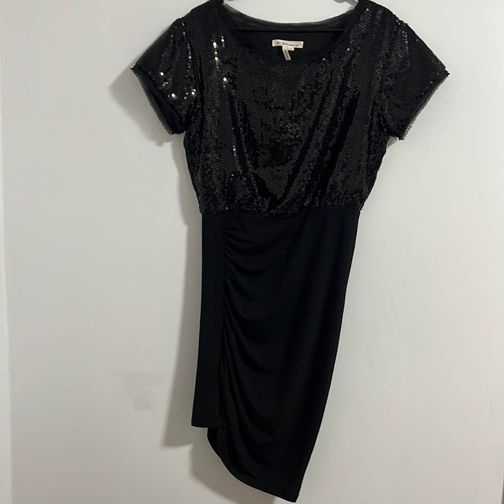 Bcbgeneration Dresses Bcbgeneration Black Sequin … - image 1